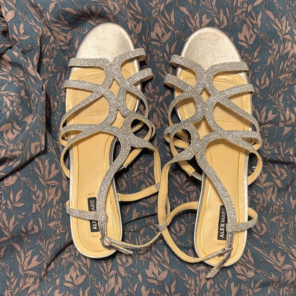 Alex Marie Women's Glittering Gold Sandals